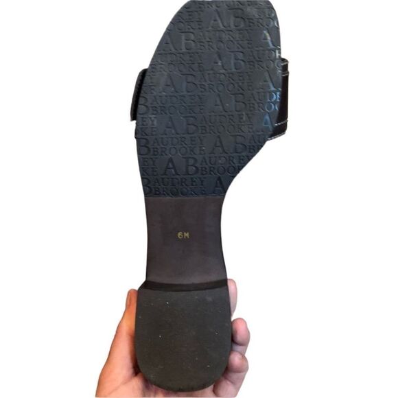 Audrey Brooke brown slip on heeled sandals - Picture 8 of 9